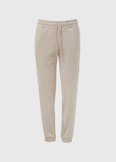 Beige Tapered Jogging Bottoms