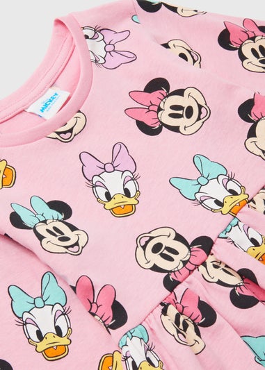Disney Minnie & Daisy Girls Pink Dress (9mths-7yrs)