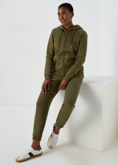 Khaki Tapered Joggers