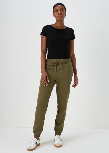 Khaki Tapered Joggers