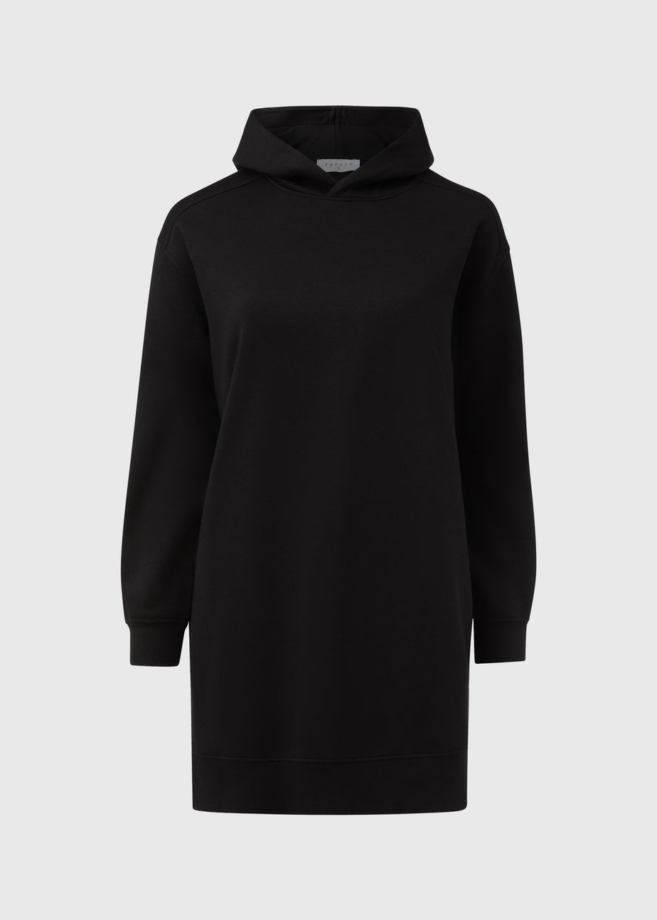 Black Longline Hoodie