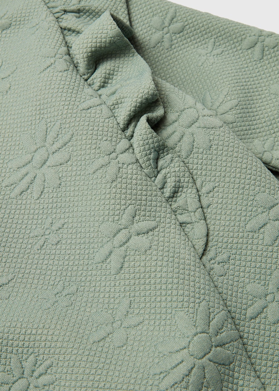 Green Frill Jacquard Set (1-7yrs)