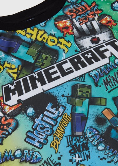 Kids Minecraft Multicoloured T Shirt (5-12yrs)
