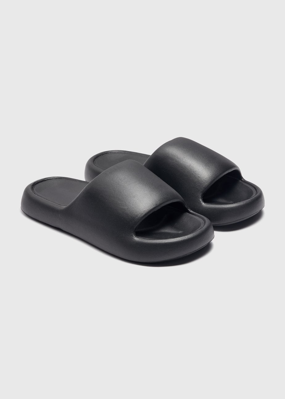 Black Chunky Sliders