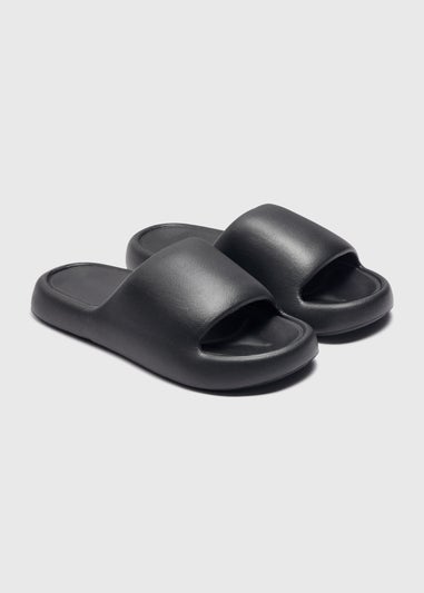 Black Chunky Sliders