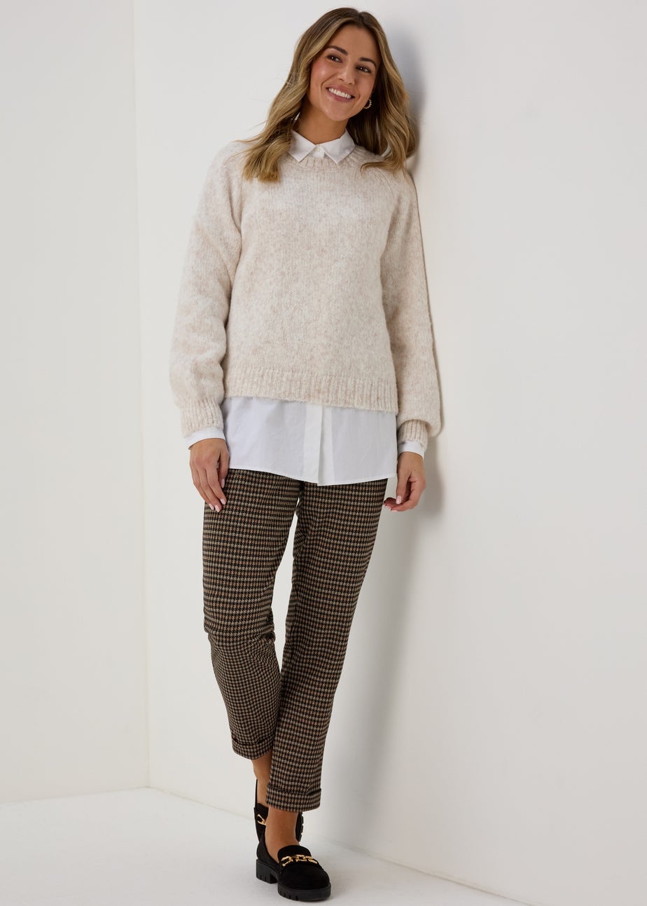 Oatmeal Crew Neck Jumper