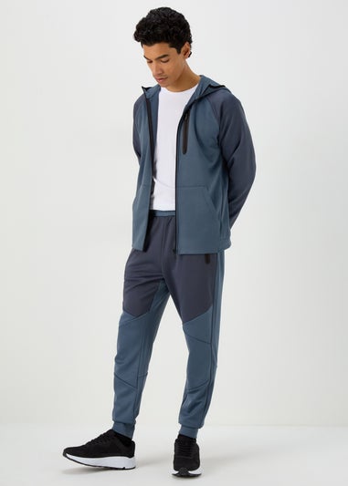 US Athletic Blue Bonded Fleece Joggers