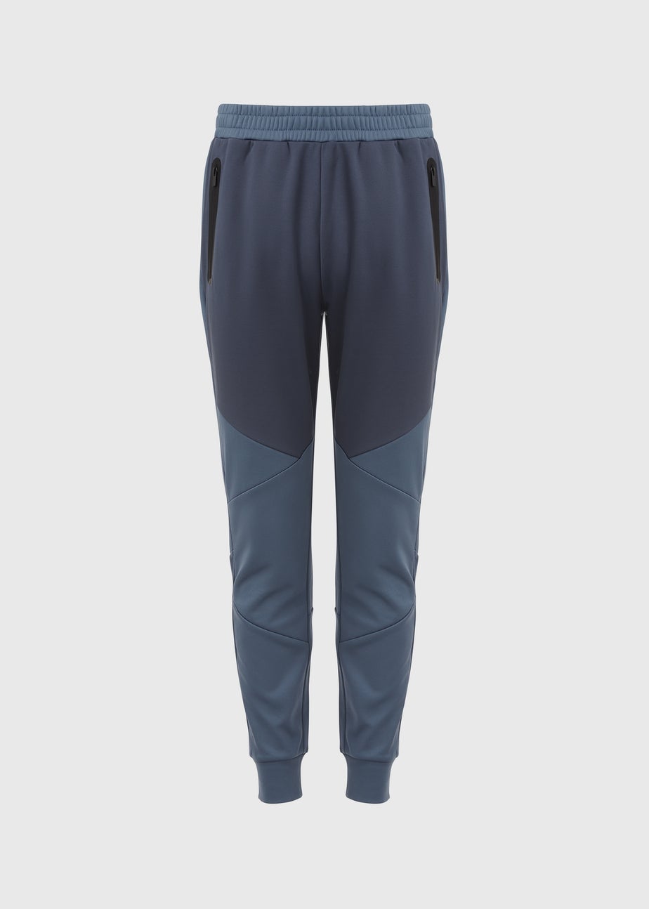 US Athletic Blue Bonded Fleece Joggers