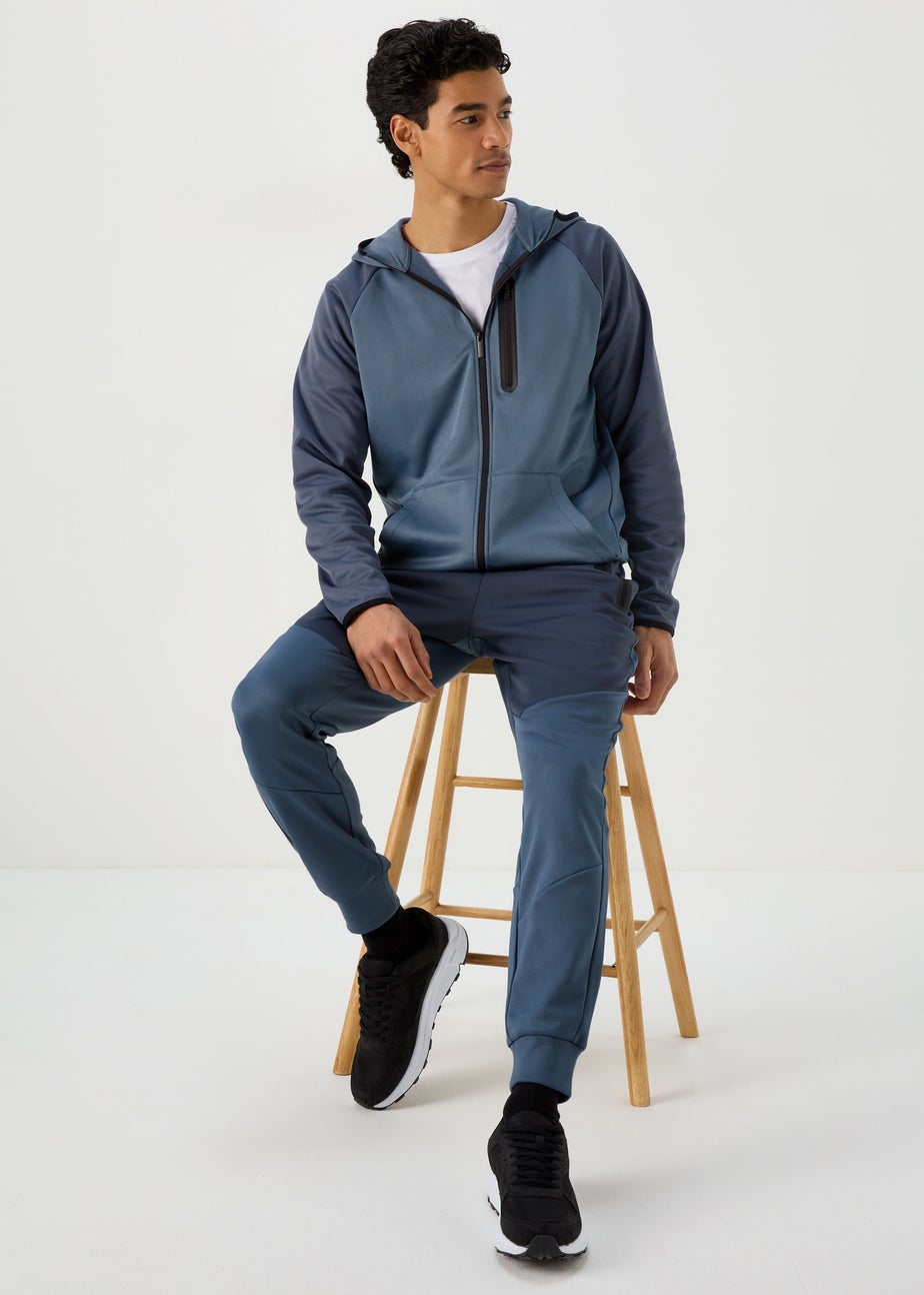 US Athletic Blue Bonded Fleece Joggers