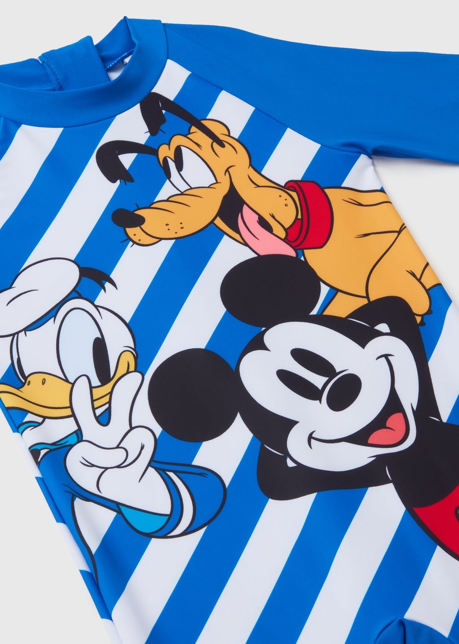 Kids Mickey Mouse Swimsuit & Hat Set (6mths-5yrs)