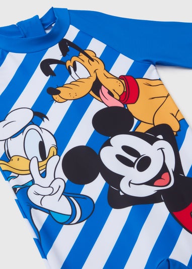 Kids Mickey Mouse Swimsuit & Hat Set (6mths-5yrs)