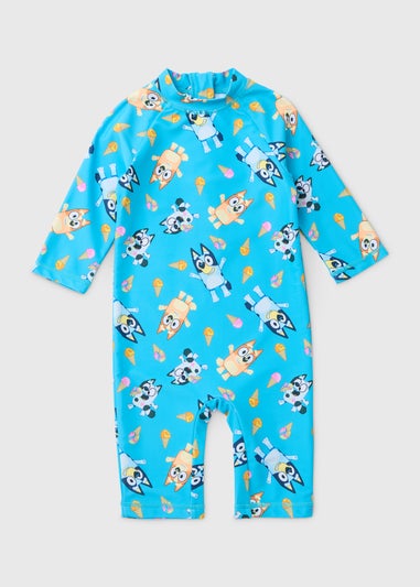Boys Bluey Blue Surfsuit (12mths-5yrs)