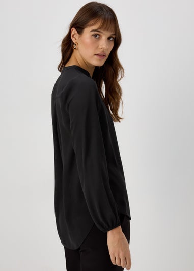Et Vous Black Zip Up Blouse