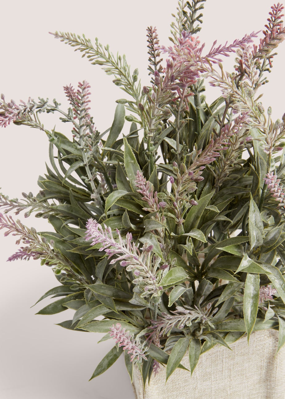 Lavender In Woven Pot (36cm x 11cm x 11cm)