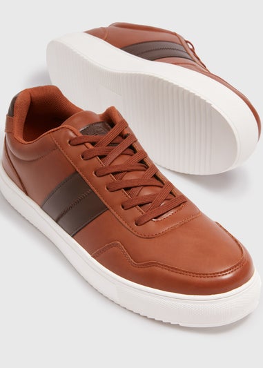 Brown Smart Wide Fit Trainers