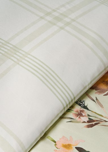 Green Floral Duvet Set