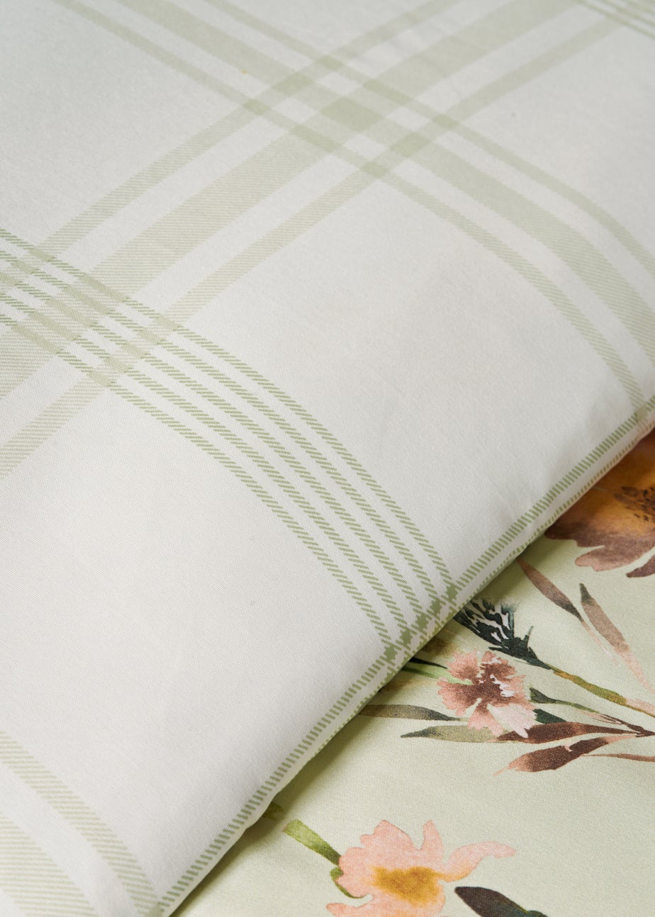 Green Floral Duvet Set