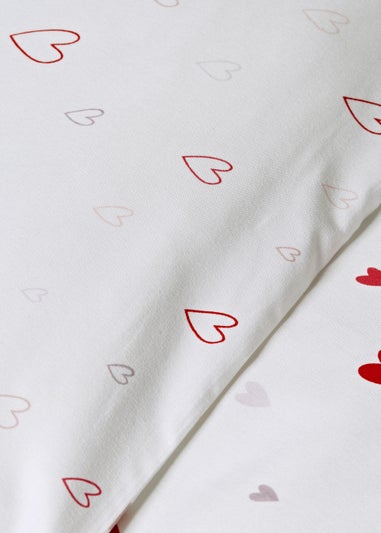 Pink Heart Duvet Set