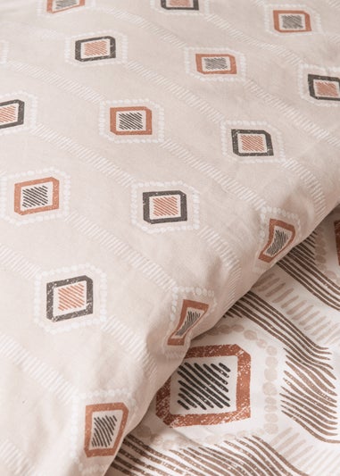 Cream Aztec Duvet Set