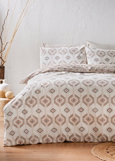 Cream Aztec Duvet Set