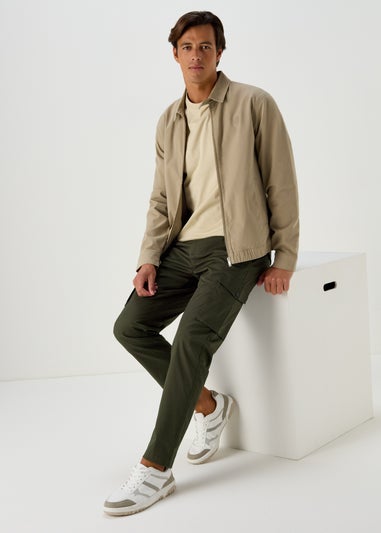 Khaki Smart Cargo Trousers