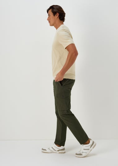 Khaki Smart Cargo Trousers
