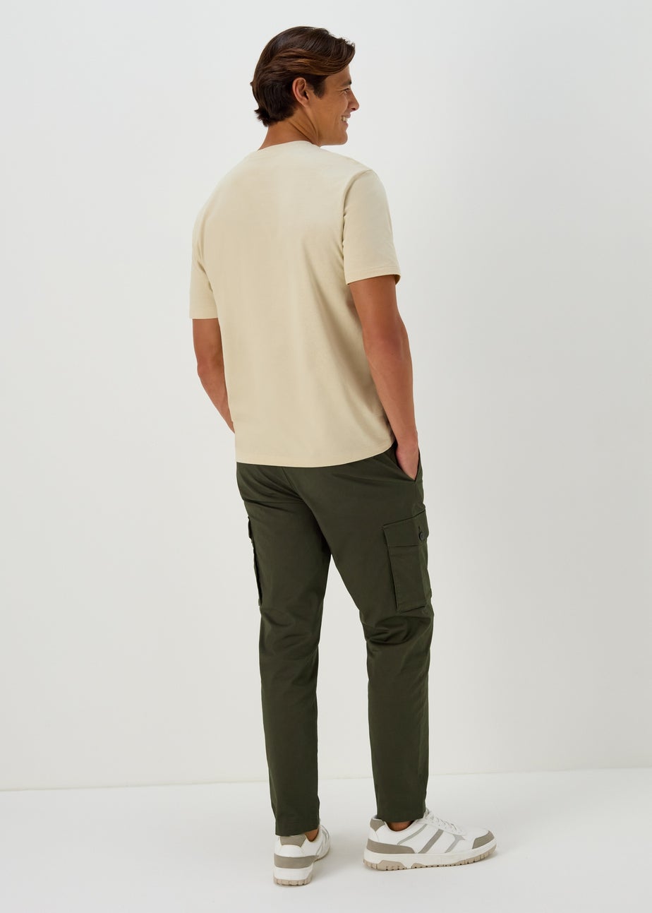 Khaki Smart Cargo Trousers