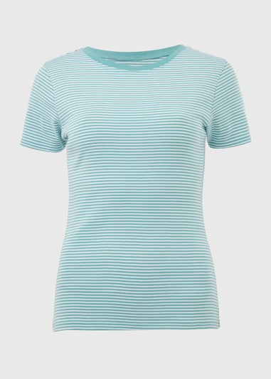 Aqua Stripe Perfect T-Shirt