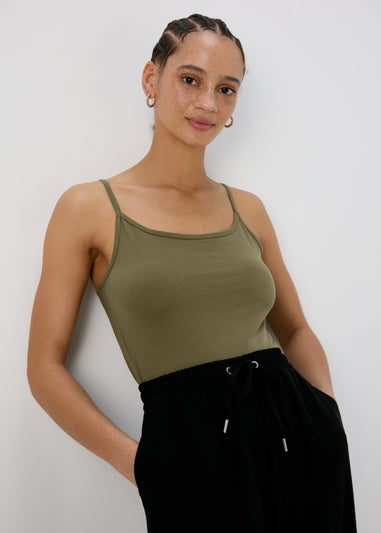 Khaki Essential Cami Top