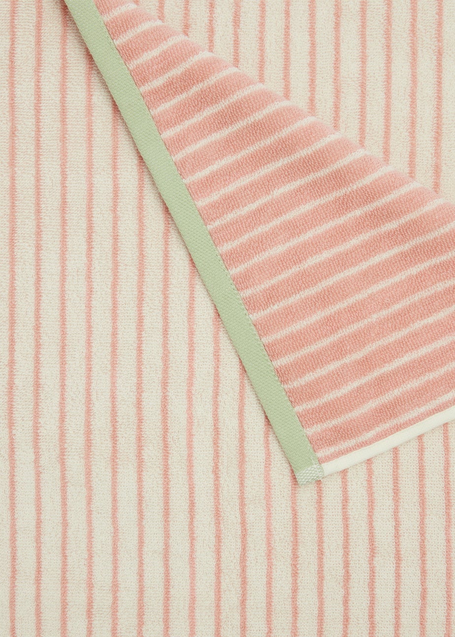 Pink Retreat Stripe Towel