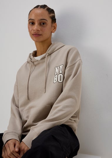 Black Printed NYC Hoodie