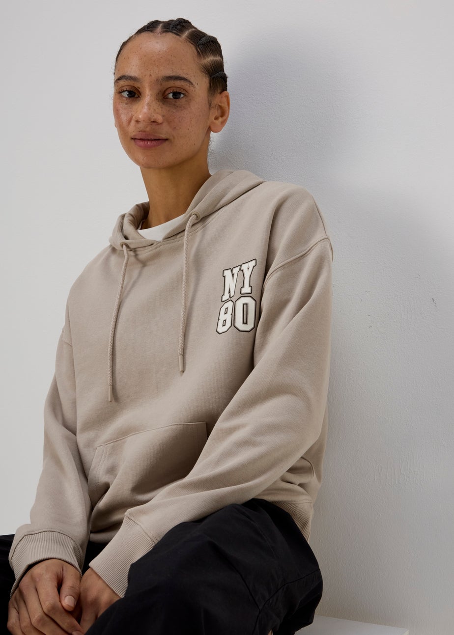 Black Printed NYC Hoodie