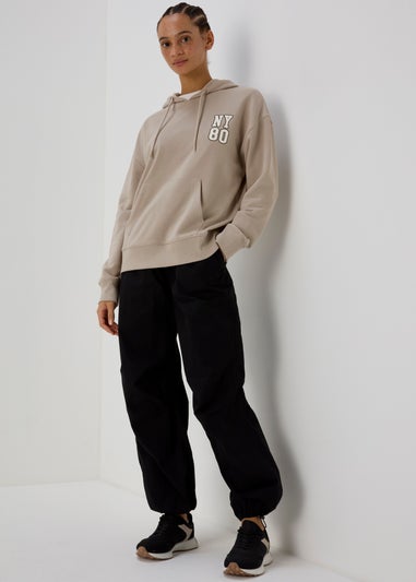 Black Printed NYC Hoodie