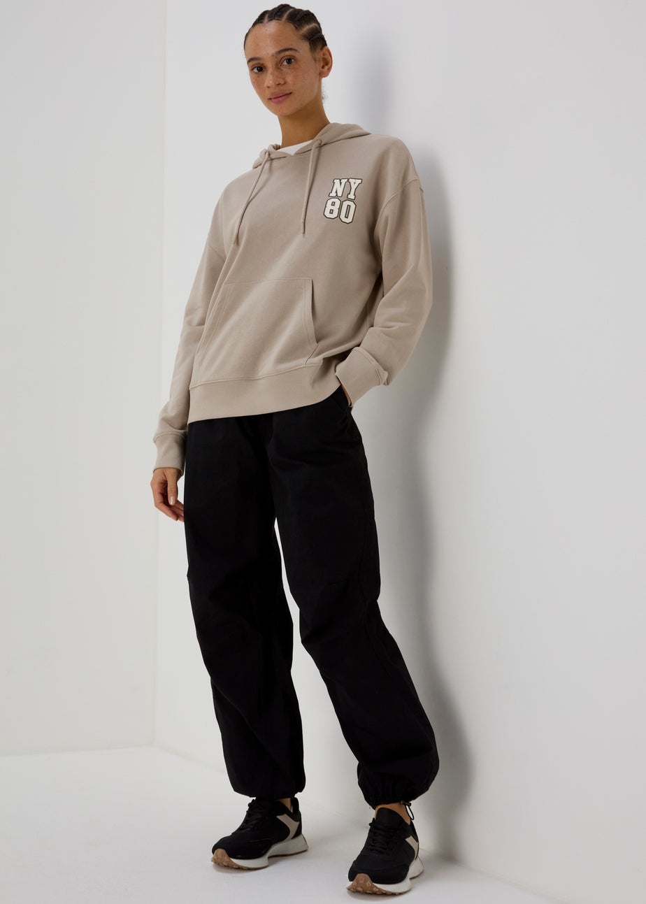 Black Printed NYC Hoodie