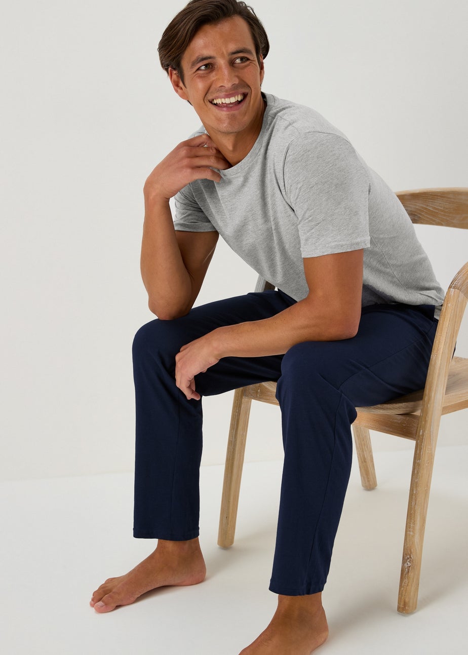 Grey T-Shirt Pyjama Set