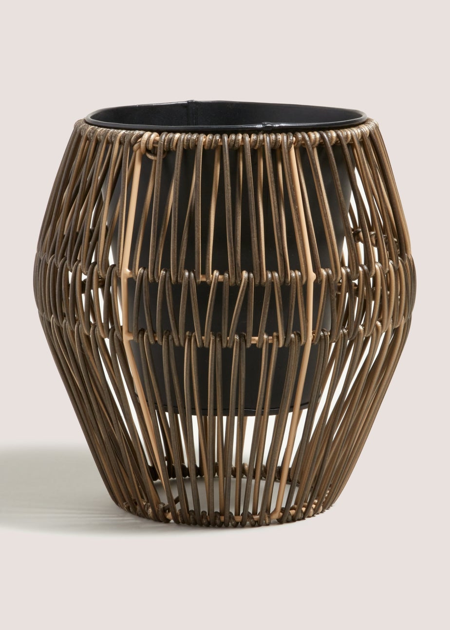 Small Wireframe Plastic Planter (19cm x 15cm x 15cm)