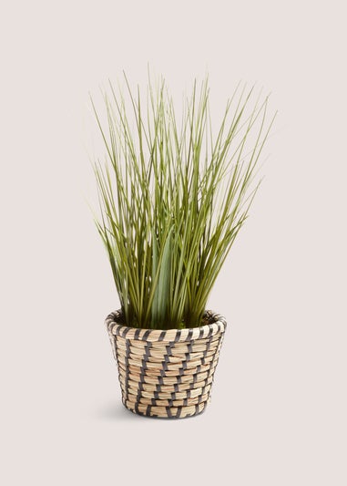 Faux Plant in Casa Woven Pot (40cm x 30cm x 30cm)