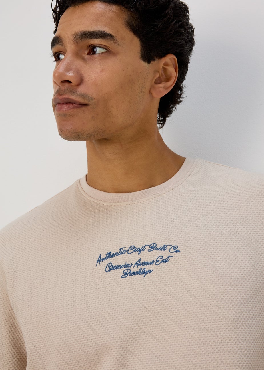 Stone New Truth Stripe Textured T-Shirt