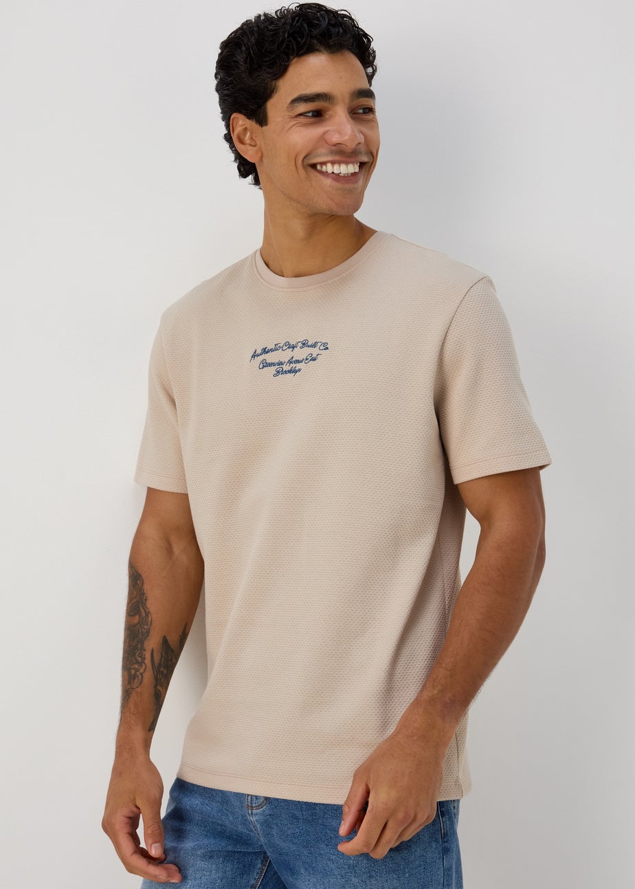 Stone New Truth Stripe Textured T-Shirt