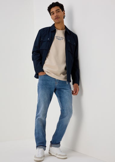 Stone New Truth Stripe Textured T-Shirt