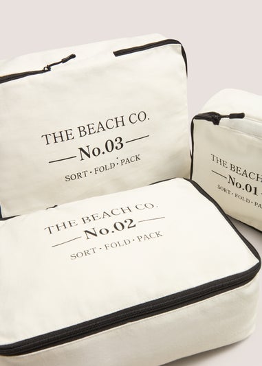 3 Pack Monochrome Packing Cubes