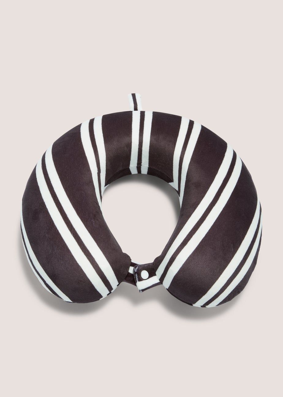 Monochrome Stripe Travel Pillow