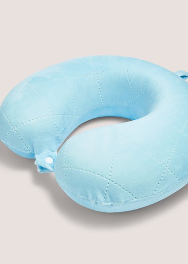 Blue Travel Pillow
