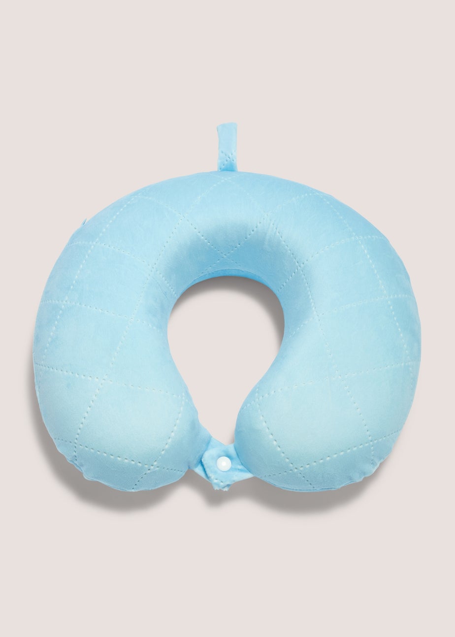 Blue Travel Pillow