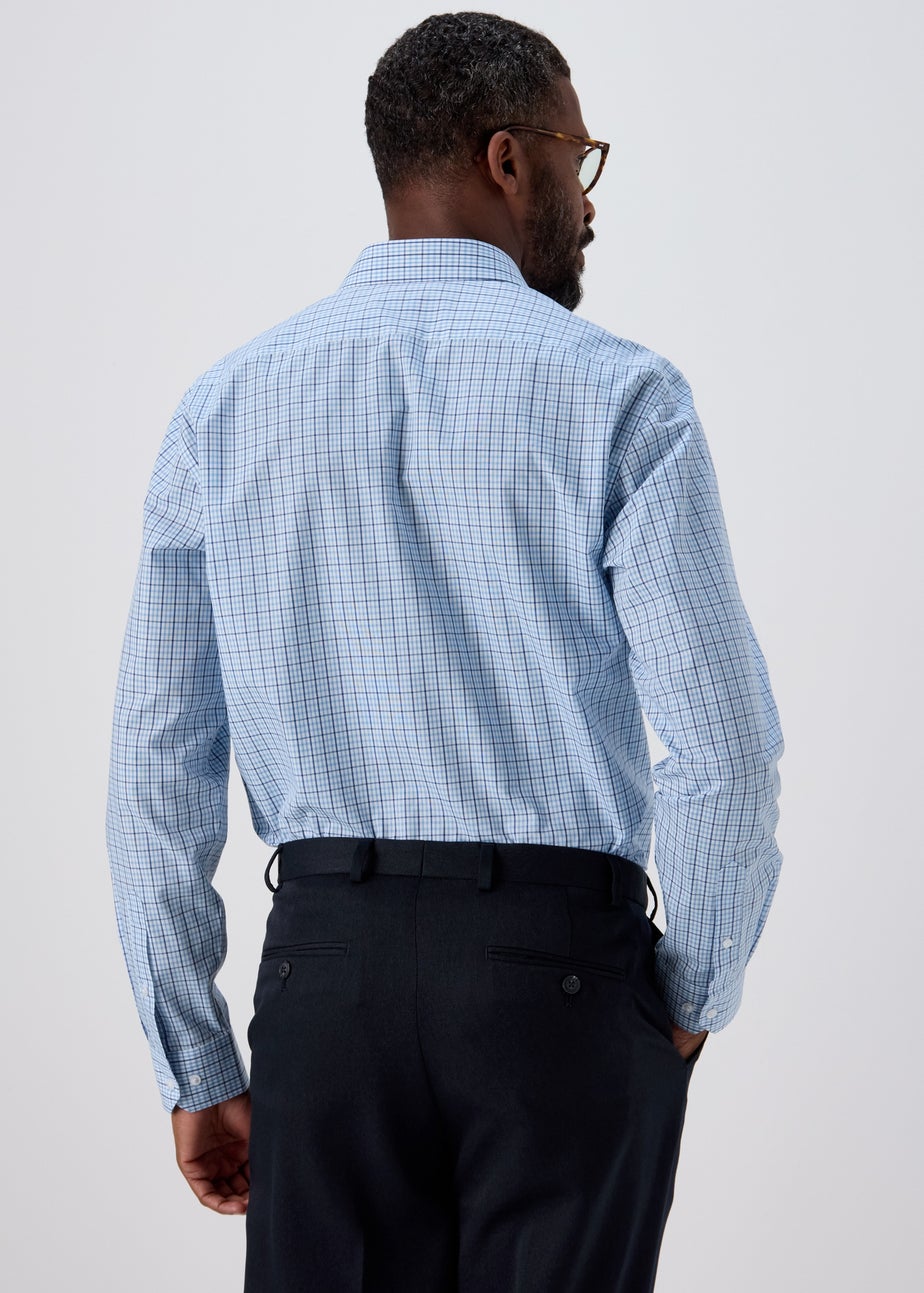 3 Pack Blue Easy Care Formal Shirts