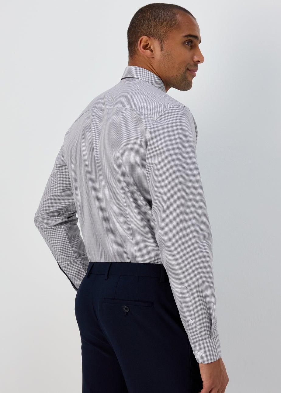 Taylor Wright Grey Long Sleeve Formal Shirt