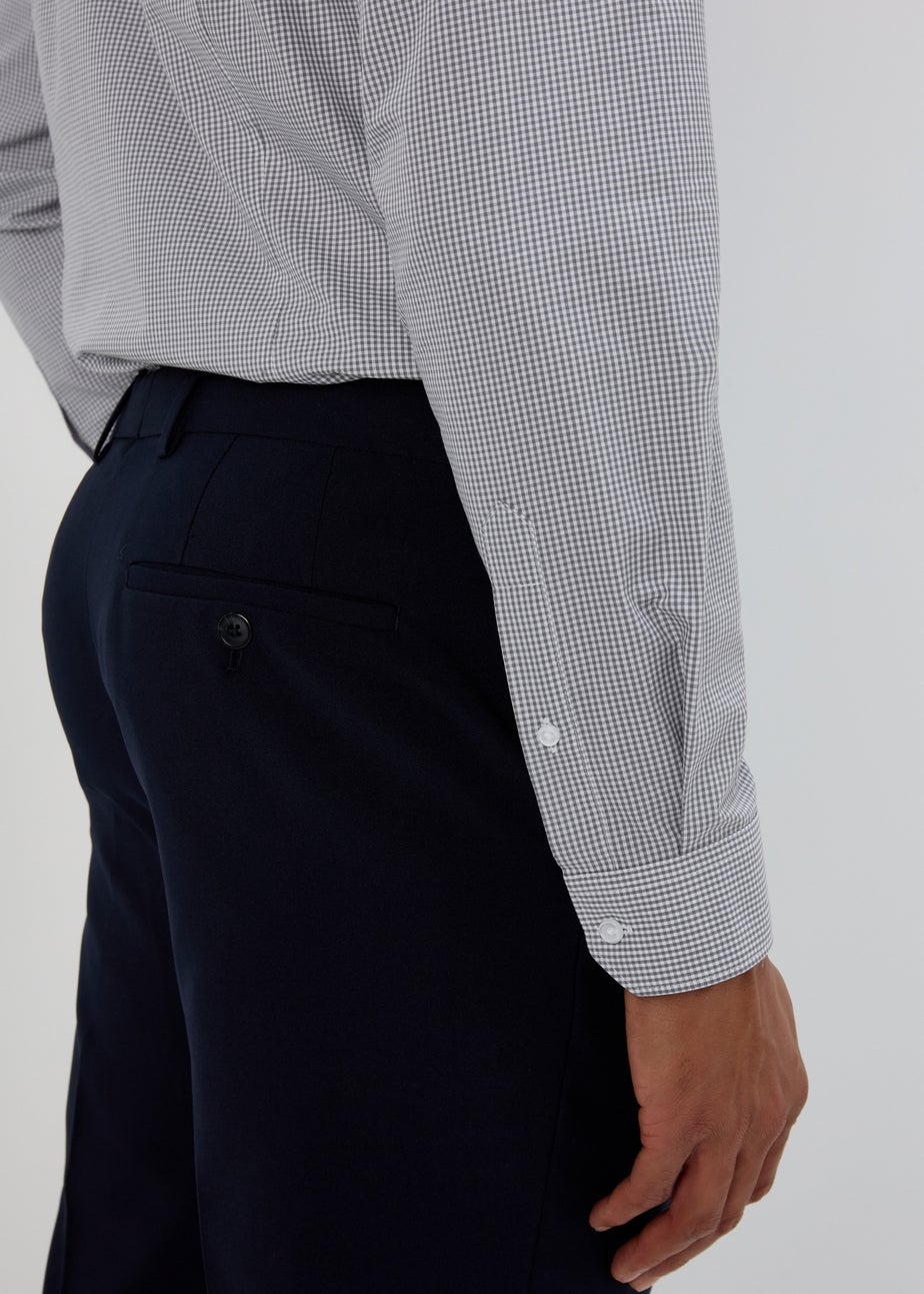 Taylor Wright Grey Long Sleeve Formal Shirt