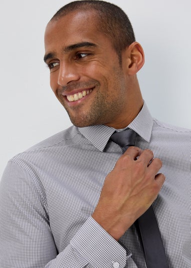 Taylor Wright Grey Long Sleeve Formal Shirt