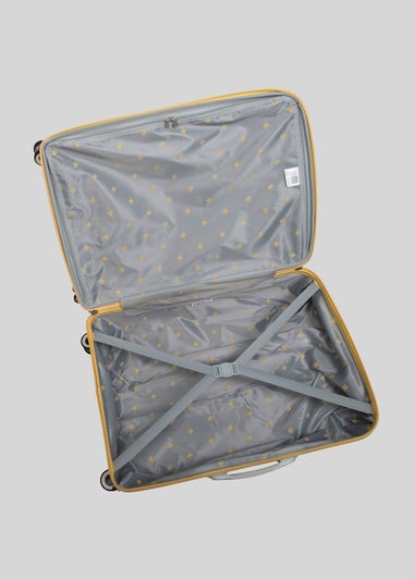 IT Luggage Yellow Quilted Suitcase