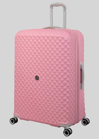 IT Luggage Pink Quilted Suitcase